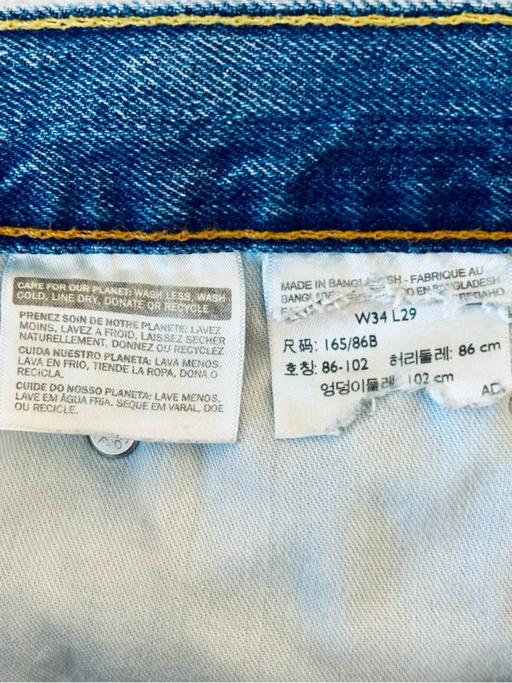Levi’s 550 Relaxed Fit Straight Jeans Medium Wash 34x29 5-pocket streetwear 90s